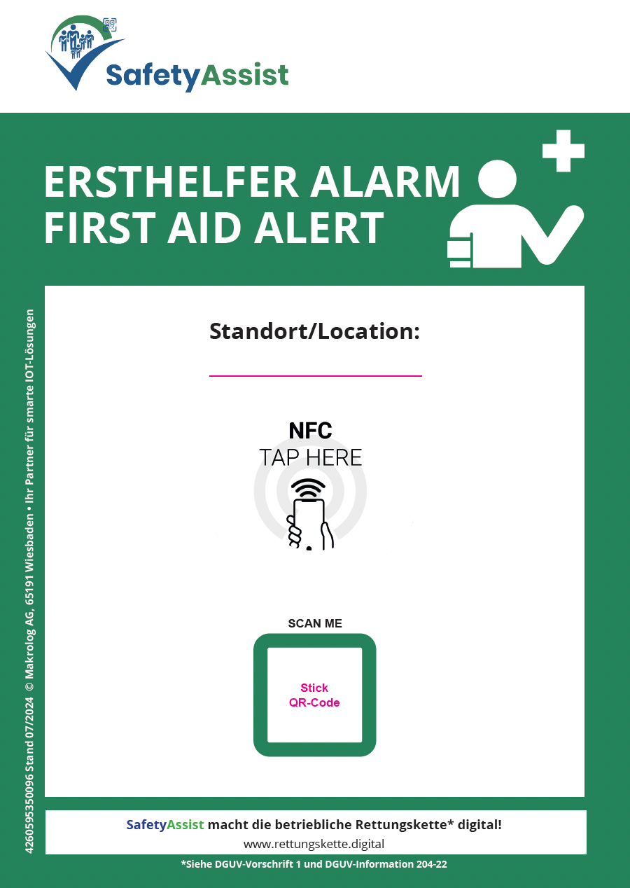 Aushang Ershelfer - QR-Code und NFC (PDF zum ausdrucken)