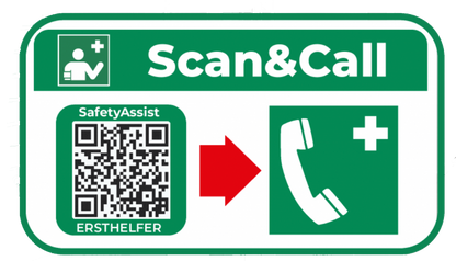 Scan&Call QR-Code Etiketten + Aushang